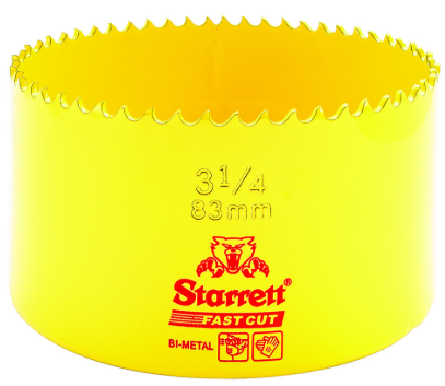 Fast Cut Holesaw Cutter 83mm – Bi-Metal Hole Saw for Extra Large Access Holes in Metal & Plastics